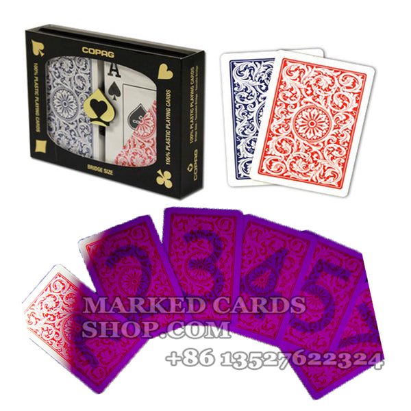 Copag 1546 Plastique <tc>cartes de poker</tc> avec marquages à l'encre invisibles