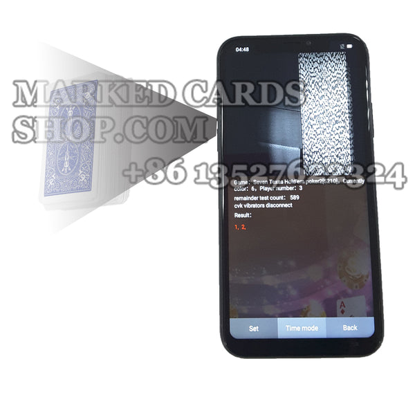 Caméra de cartes marquées iPhone pour analyseur de main de gagnant de poker