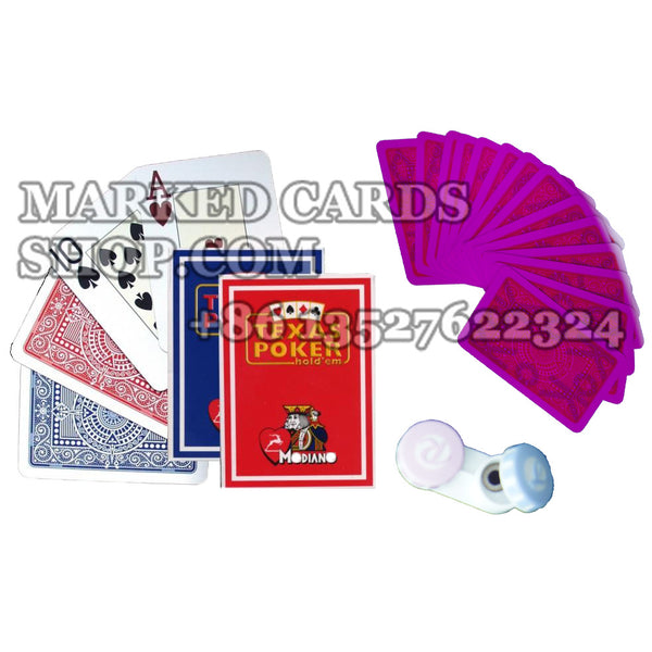 Modiano Texas Poker Jumbo <tc>jeu</tc> Cartes marquées à l'encre invisible