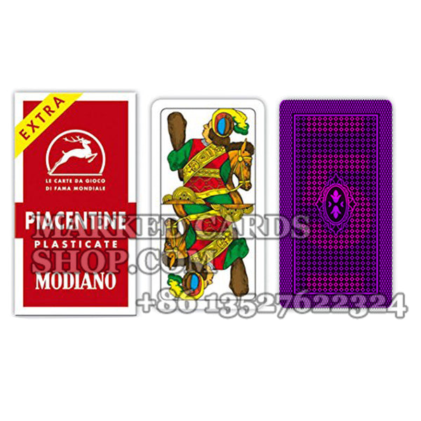 Modiano Piacentine Cartes en plastique Index régulier pour caméra de poker IR