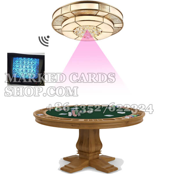Caméra de balayage de poker de lampe de plafond pour des tours de triche