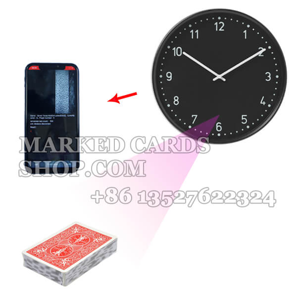 Caméra longue distance avec horloge pour la triche au jeu de poker