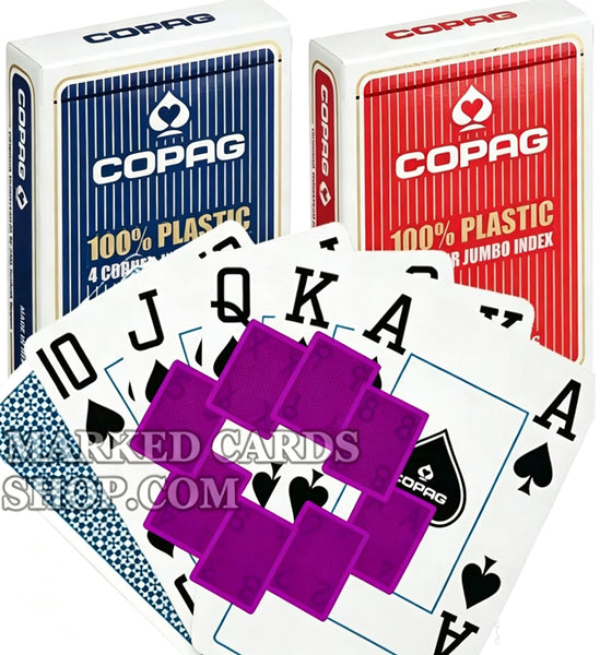 Copag 4 Corner <tc>jeu de cartes marqué</tc> pour lentilles de contact trompeuses