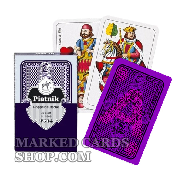 Piatnik Doppeldeutsche <tc>cartes de poker</tc> <tc>jeu</tc> avec tricherie au casino <tc>marquages</tc>