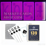 COPAG 139 Cartes Rouges et Bleues avec Marquage Invisible pour Objectifs