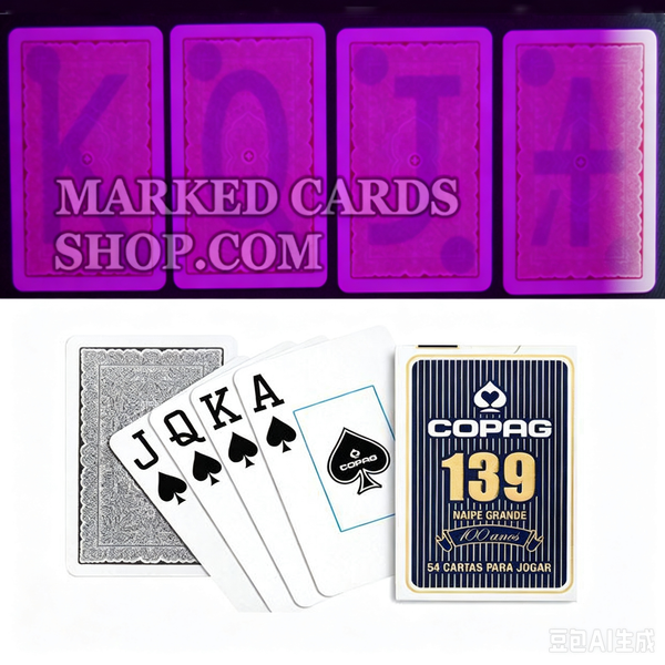 COPAG 139 Cartes Rouges et Bleues avec Marquage Invisible pour Objectifs