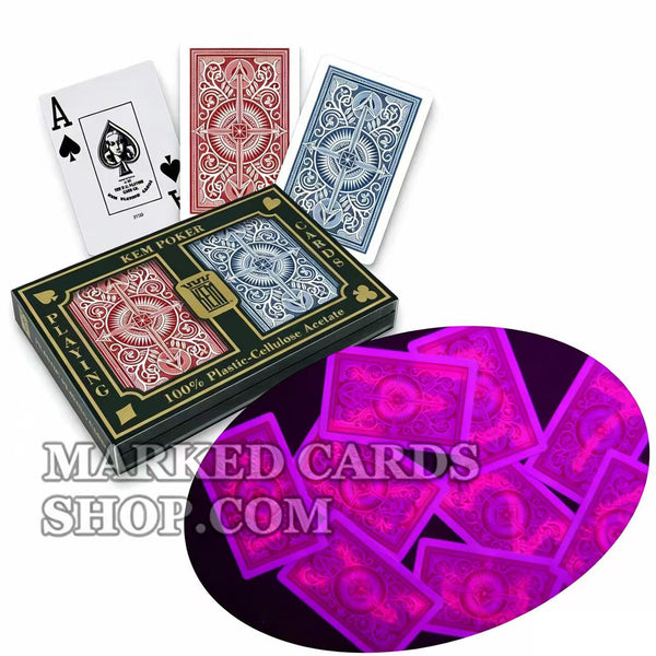 Cartes marquées Poker KEM Arrow <tc>cartes de poker</tc> Index régulier de taille de pont
