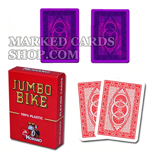 Modiano Jumbo Bike Poker Cartes de lentilles de contact de triche