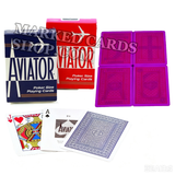 Cartes de marquage d'aviateur invisibles avec index Jumbo/Standard 52 cartes