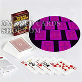 Cartes Dal Negro Texas Holdem à encre invisible lues par des lentilles de contact lumineuses