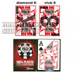 Cartes de poker pour lentilles de contact WSOP marquées à l'encre invisible