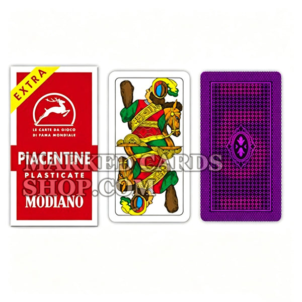 Modiano Piacentine Cartes en plastique Index régulier pour caméra de poker IR