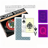 Dal Negro Cartes marquées NTP Poker/Cartes de poker de taille étroite pour lentilles de contact