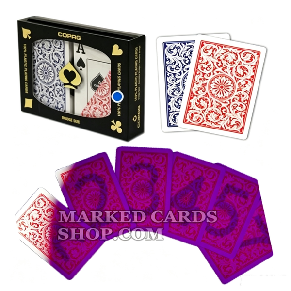 Copag 1546 Plastique <tc>cartes de poker</tc> avec marquages ​​à l'encre invisibles