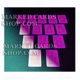 Cartes Dal Negro Texas Holdem à encre invisible lues par des lentilles de contact lumineuses