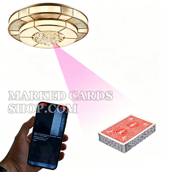 Caméra de balayage de poker de lampe de plafond pour des tours de triche