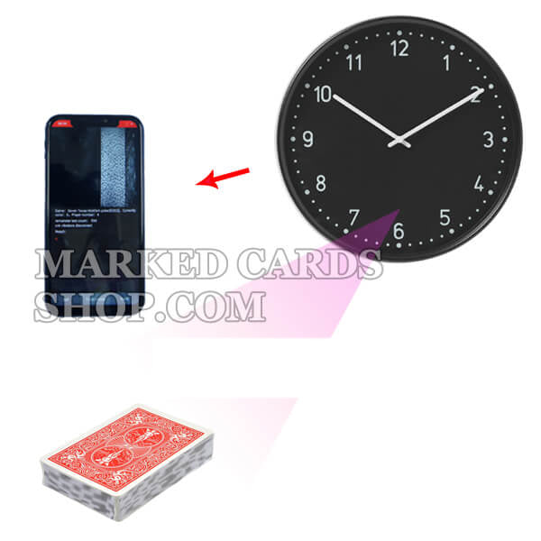 Caméra longue distance avec horloge pour la triche au jeu de poker