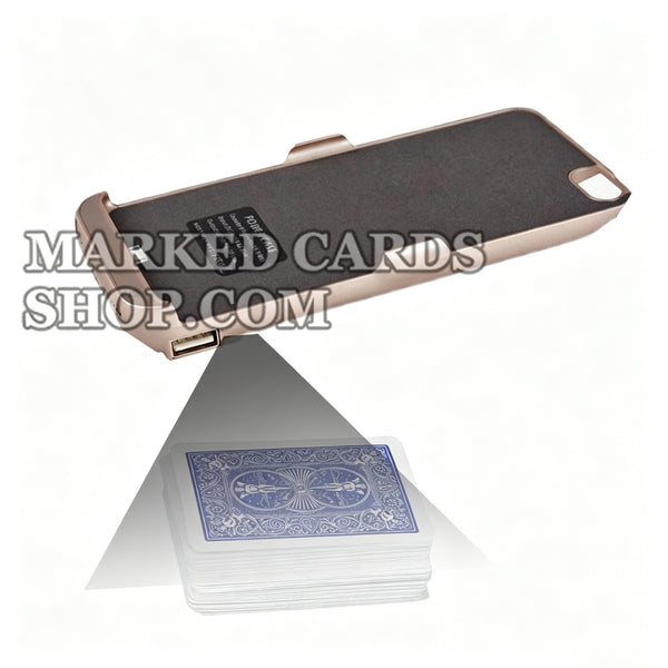 Scanner de poker de codes-barres pour iPhone Power Bank pour deux cartes <tc>jeu</tc>