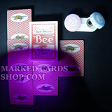 Bee <tc>jeu de cartes marqué</tc> à vendre avec des lentilles de contact avec lecteur de cartes marquées