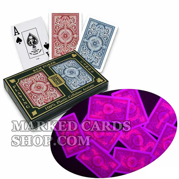 Cartes marquées Poker KEM Arrow <tc>cartes de poker</tc> Index régulier de taille de pont