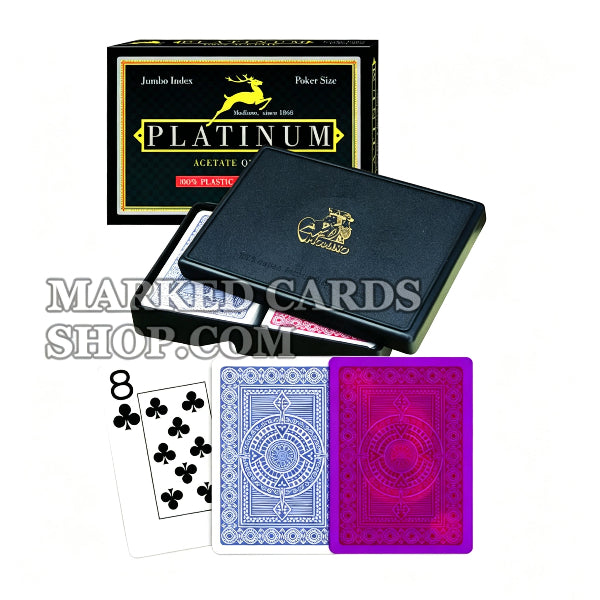 Cartes Modiano Platinum en acétate pour tricher dans les jeux de casino