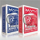 Phoenix marqué en bleu <tc>cartes de poker</tc> avec marquage de cartes traditionnel