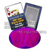 Lion plastic cards with poker cheating sunglasses